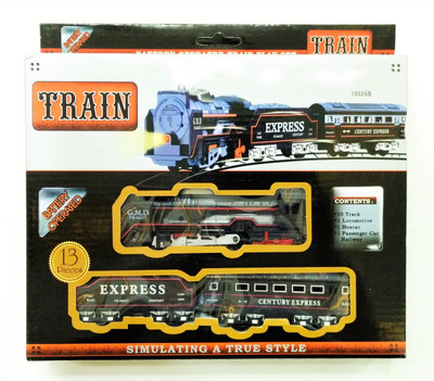 

Jaywebstore Battery Operated Train Set With Head Light(Black)