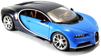 

Bburago Bugatti Chiron 1/18 Blue Diecast Scale Model Car(Blue)
