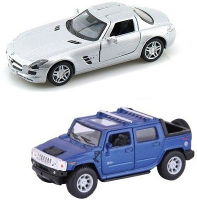 

Mayatra's Kinsmart Mercedes SLS AMG & Hummer 2005 H2 SUT(Multicolor)