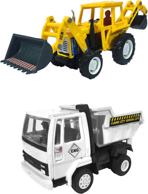 

Jack Royal JCB&Dumper Truck(Yellow, White), White;yellow