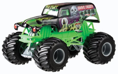 

Hot Wheels Mattel Monster Jam 124 Grave Digger Diecast(Green)