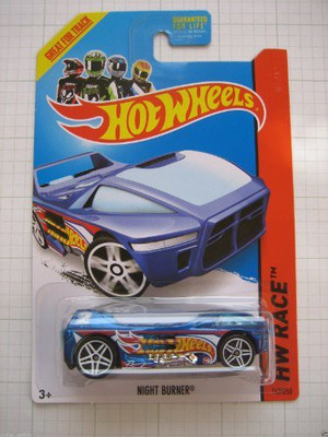 

Mattel 2014 Hot Wheels Hw Race Night Burner Treasure Hunt(Blue)