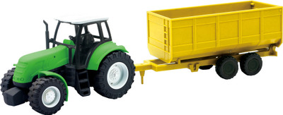 

New-Ray Tractor with Trailer(Multicolor)