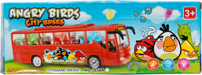 Aaryan Enterprise Angry Birds City Buses With light and Music(Yellow)