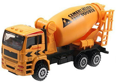 

Aivtalk Scale Diecast Cement Mixer Truck Construction Vehicle Transport Car Carrier Truck Toy Model Cars for Boys(Multicolor271)