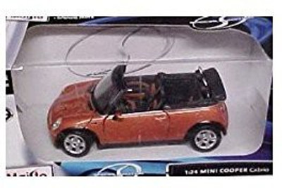 

Maisto Die Cast 124 Scale Metallic Orange Mini Cooper Cabrio(Brown)