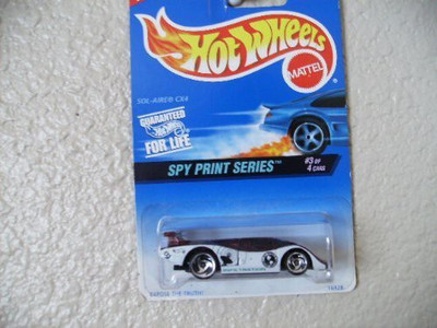 

Mattel Hot Wheels Solaire Cx4 1997 555 Spy Print Series(Blue)