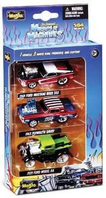 

Maisto 1/64 The Original Muscles Machines 3 Pcs Car Set -2(Multicolour)