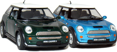 

Kinsmart JACK ROYAL-MINI COOPER (BLUE-GREEN)(Multicolor)