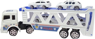 

Khareedi Police Super Inertia Combination Truck With 4 Cars(White)