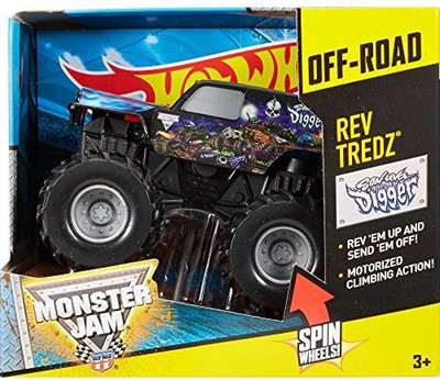 

Mattel Hot Wheels Monster Jam Rev Tredz Sonuva Digger(Black)
