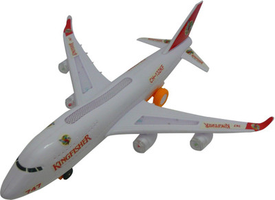 

Khareedi Kingfisher Airlines Airoplane 747 for Kids(White, Red), Red;white