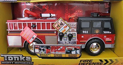 

Tonka Motorized Fire Defense Fire Truck W Lights & Soundsladder(Red)