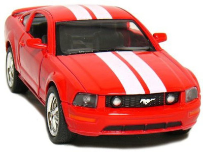 

Kinsmart 5" 2006 Ford Mustang Gt With Stripes 1:38 Scale By(Red)