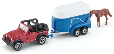 

Siku Jeep With Horse & Horse Trailer(Multicolor)