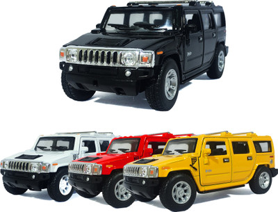 

Kinsmart JACK ROYAL-2008 Hummer H2 SUV - (Black-White-red)(Multicolor)