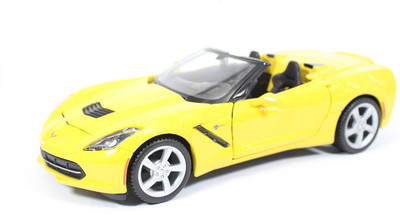 

Maisto 2014 Corvette Stingray Convertible yellow 1:24 by Maisto Diecast Scale Car Model(Yellow)