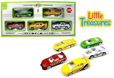 

Little Treasures Alloy Car Models Set Of 5 Sleek Vehicles(Multicolor)