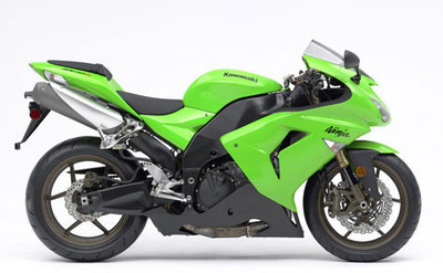 

New-Ray Kawasaki Ninja ZX-10R - 1:12 Scale Diecast Motorcycle(Green)