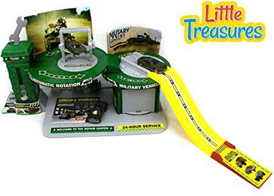 

Little Treasures Military Vehicles Repair Center Set(Multicolor)