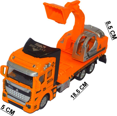 

Shop4everything Mettalic DIE CAST Alloy wheel Garbage Truck(Yellow)
