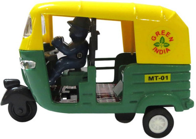 

DCS Mini Auto Rickshaw(Green And Yellow)