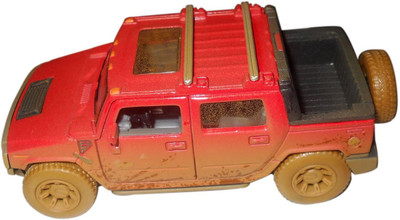 

Kinsmart 5" 2005 Hummer H2 SUT (Muddy)(Red)