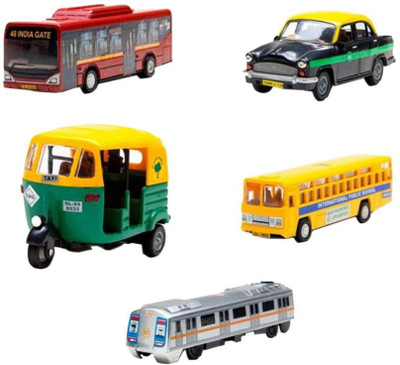 

AM Enterprises Plastic Car Toy- Set of 5(Multicolor)
