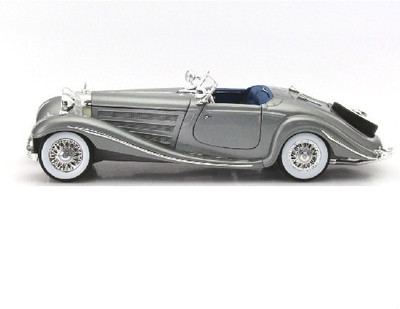 

Maisto Mercedes Benz 500 K Special Roadster Year 1934-1936 Silver 1:18 Diecast Model Car(Grey)