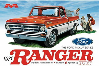 

MOEBIUS MODEL 125 Scale 1971 Ford Ranger Pickup Truck Model Kit(Orange)