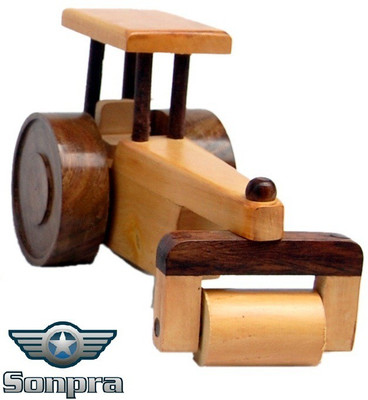 

Sonpra Wooden Toy - Antique Handicraft BD Road Roller(Beige, Brown)