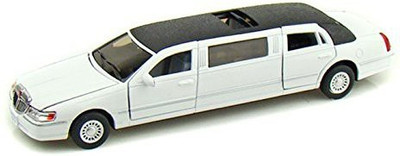 

Kinsmart 1/38 Scale Diecast 1999 Lincoln Town Car Stretch Limousine In Color(White)