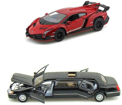 

Kinsmart Lamborghini Veneno and Lincoln Limosuine(Multicolor)