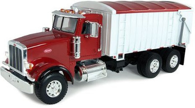 

Tomy Ertl Big Farm 116 Peterbilt Model 367 With Grain Box(Red)