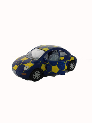 

Kinsmart 5" Volkswagen Beetle Printed Blue & Yellow(Blue, Yellow)