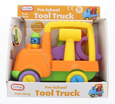 

Fun time 5053 Pre-School Fun Play Push Along Tool Truck(Multicolor)