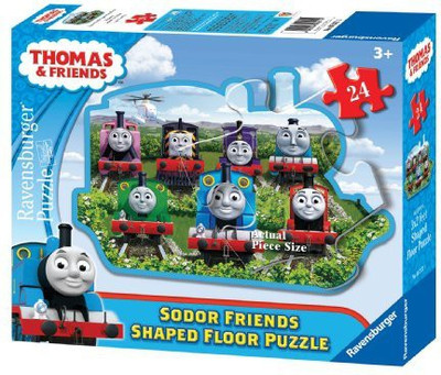 

Ravensburger Thomas & Friends Sodor Friends 24 Piece Shaped Floor Puzzle(Multicolor)