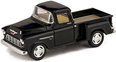 

Kinsmart Black 1955 Chevy Stepside Pick-Up Die Cast Collectible Toy Truck(Black)