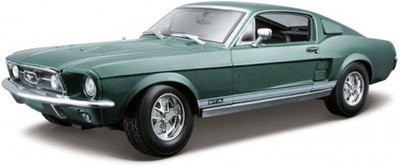 

Maisto 1967 Ford Mustang GTA Fastback Diecast Scale Model Car(Green)