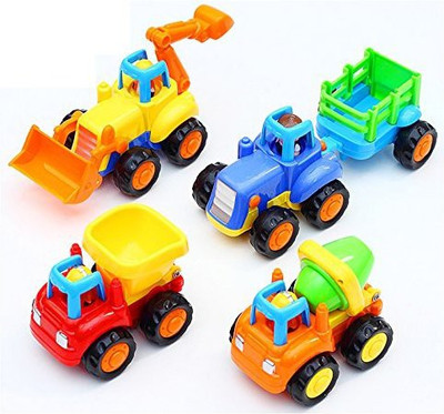 Tabu Unbreakable Construction Vehicle Set(Multicolor)
