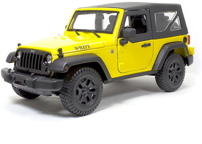 

Maisto 2014 Jeep Wrangler Yellow 1:18 Diecast Scalearts Model Car(Yellow)