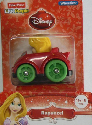 Disney Fisherprice Little People Wheelies Rapunzel(Red)