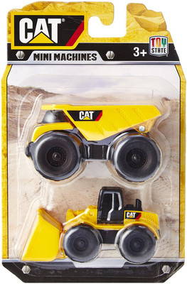 

Toy State Caterpillar Mini Machines Dump Truck & Wheel Loader 2 Pc Set - 2(Yellow)