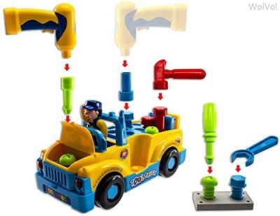 

WolVol Truck Tools Equipped With Electric Drill And Various(Multicolor)