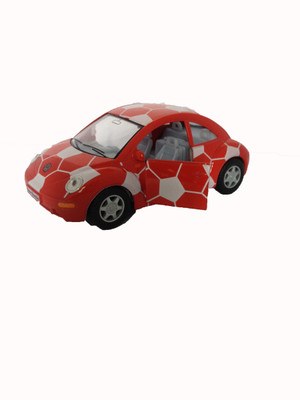

Kinsmart 5" Volkswagen Beetle Printed Red & White(Red, White)