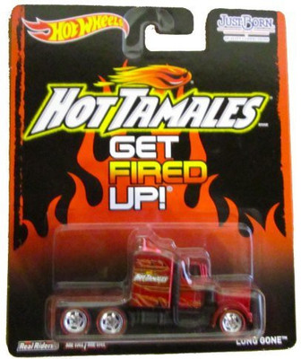 

Mattel Hot Wheels Pop Culture Real Riders Hot Tamales Long Gone(Red)