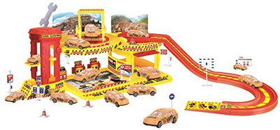 

Little Treasures Truck Repair Station Engineering Repair Center Play Set(Multicolor)