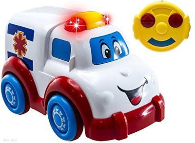 

WolVol Cartoon R/C Ambulance Car Radio Control For Toddlers(White)