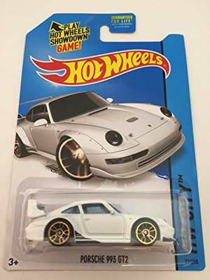 

Mattel Hot Wheels 2014 Hw City 27/250 Night Burnerz Porsche 993(White)