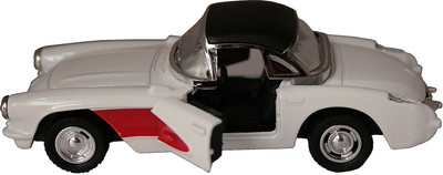 

Adraxx 1:32 Scale Die Cast Metal Pullback Chevrolet Corvette Model Toy Car(White)